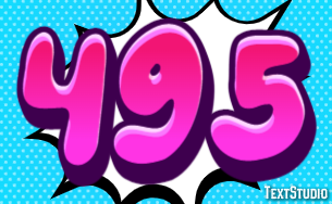 495 Text Effect