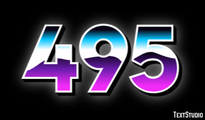 495 Text effect