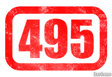 495 Text Effect
