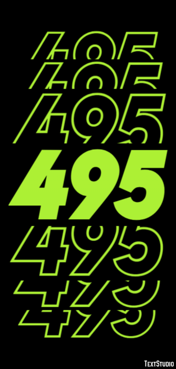 495 Text Effect