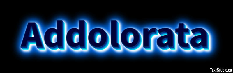 Addolorata Text effect