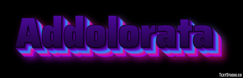 Addolorata Text effect