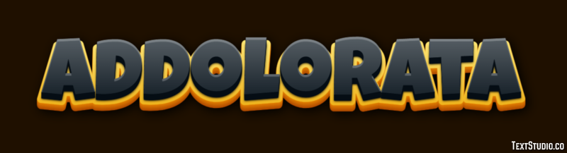 Addolorata Text effect