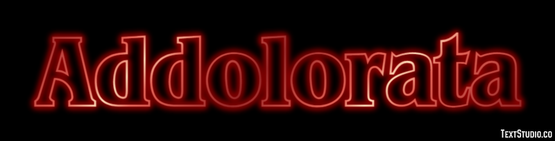 Addolorata Text effect