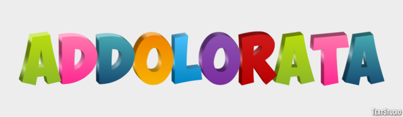 Addolorata Text effect