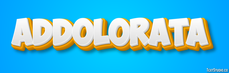 Addolorata Text effect