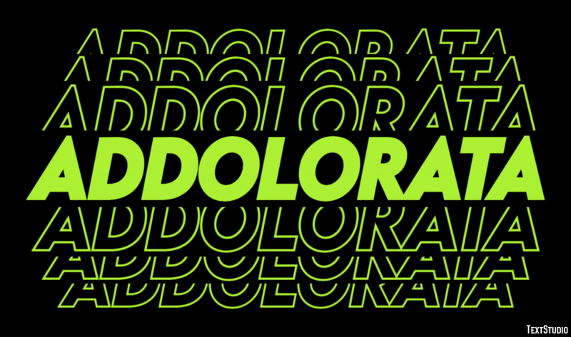 Addolorata Text effect