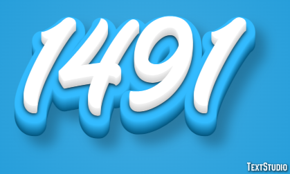 1491 Text effect