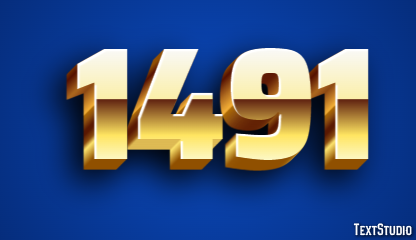 1491 Text effect