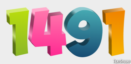 1491 Text effect