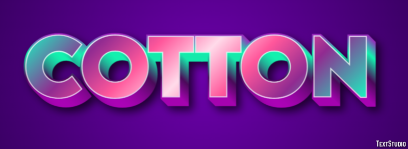 Cotton Text Effect
