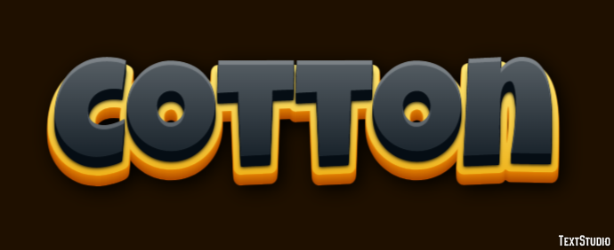 Cotton Text Effect