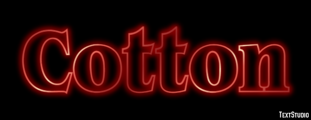 Cotton Text Effect