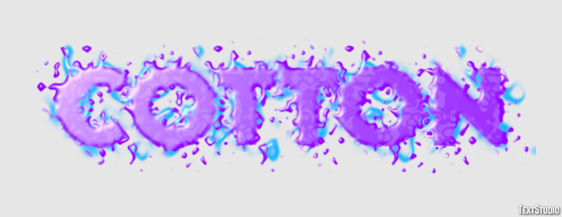 Cotton Text Effect