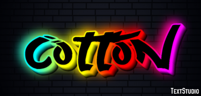 Cotton Text Effect