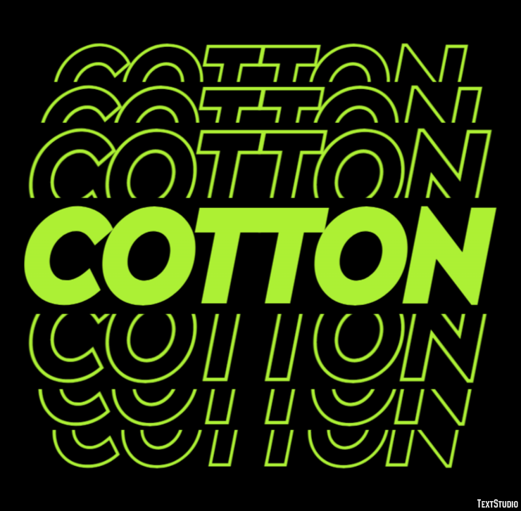 Cotton Text Effect