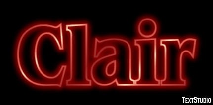 Clair Effet de texte