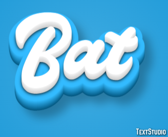 Bat Efecto de Texto