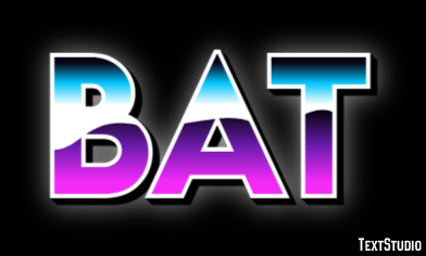Bat Efeito de texto