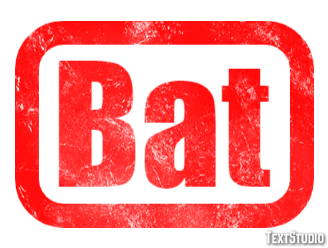 Bat Effet de texte