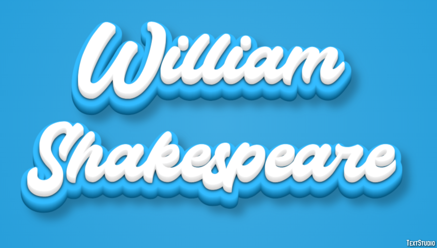 William Shakespeare Text Effect