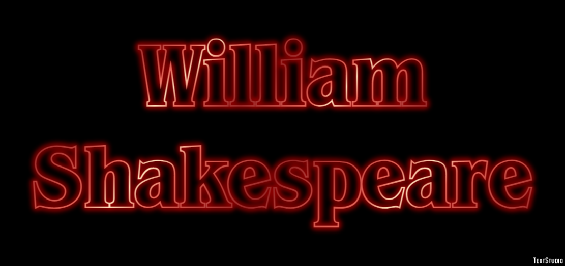 William Shakespeare Text Effect