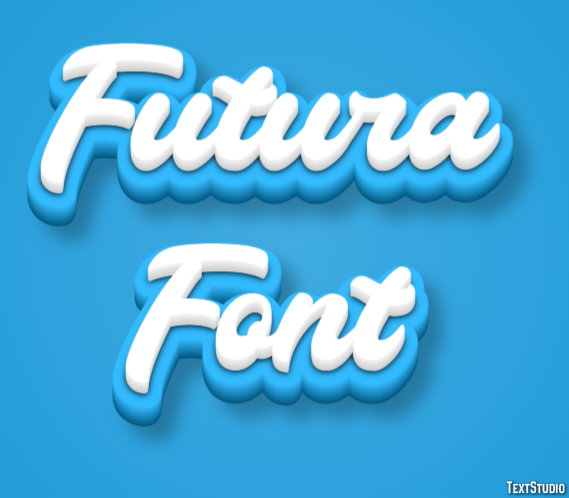 Futura Font Text Effect