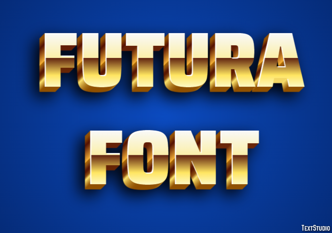 Futura Font Text Effect