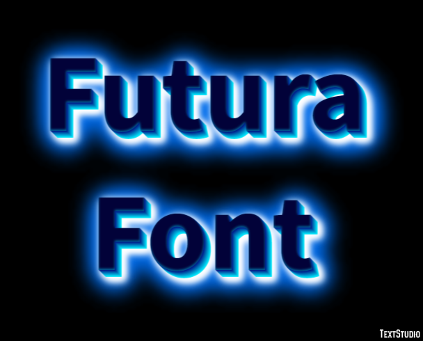 Futura Font Text Effect
