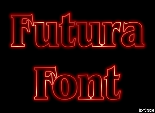Futura Font Text Effect