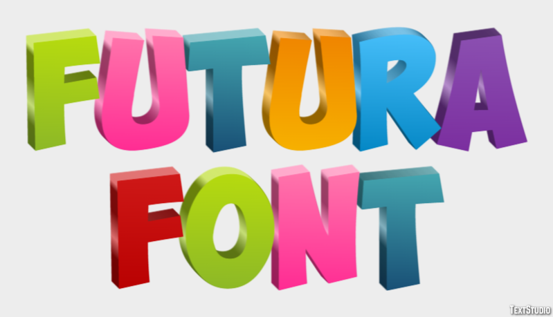 Futura Font Text Effect