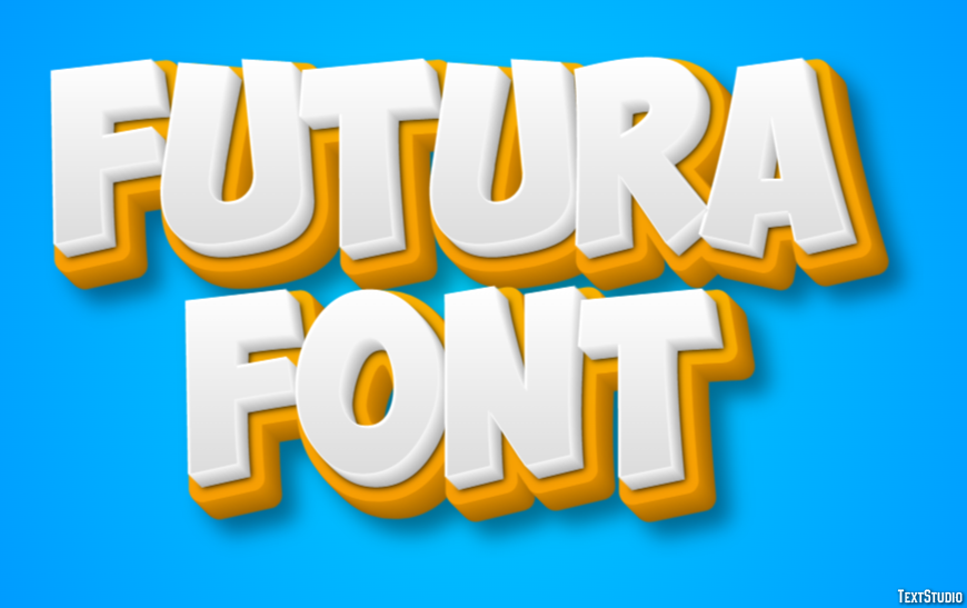 Futura Font Text Effect