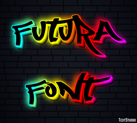 Futura Font Text Effect