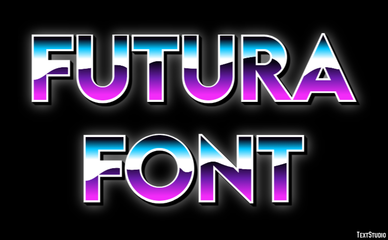 Futura Font Text Effect