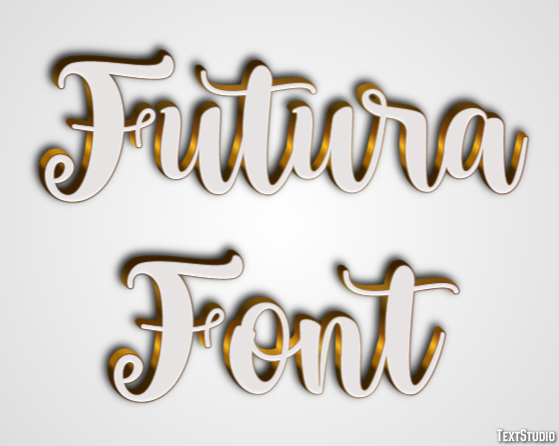 Futura Font Text Effect