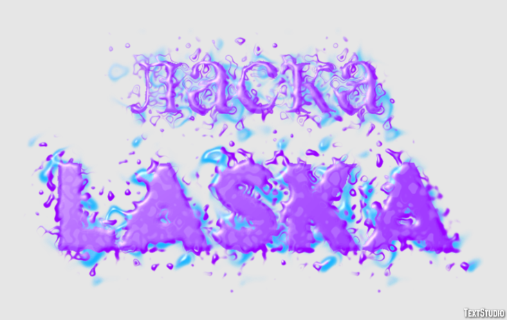 ласка laska Эффект текста