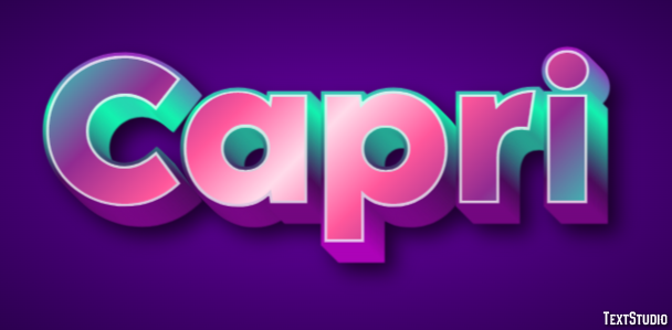 Capri Metin Efekti