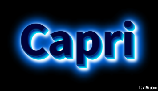 Capri Efecto de Texto