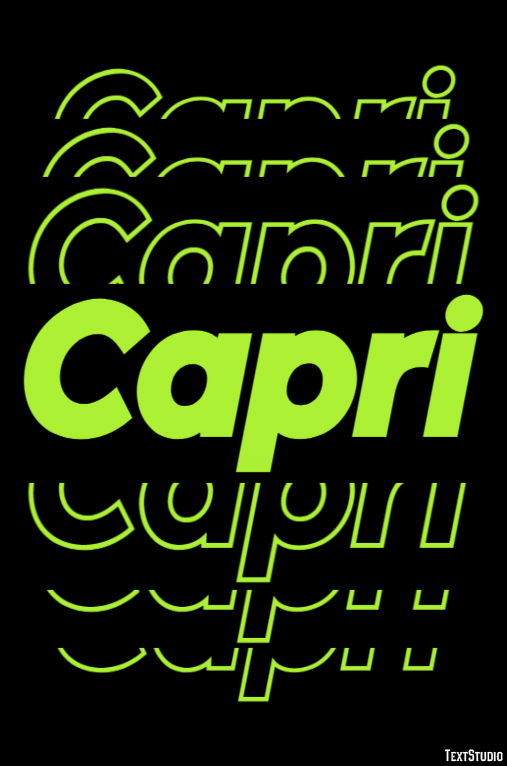 Capri Metin Efekti