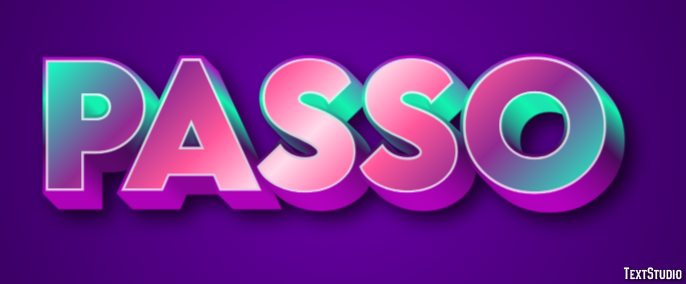 Passo Efeito de texto