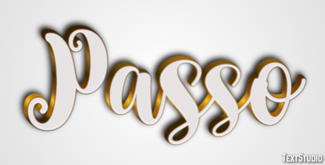 Passo Efeito de texto