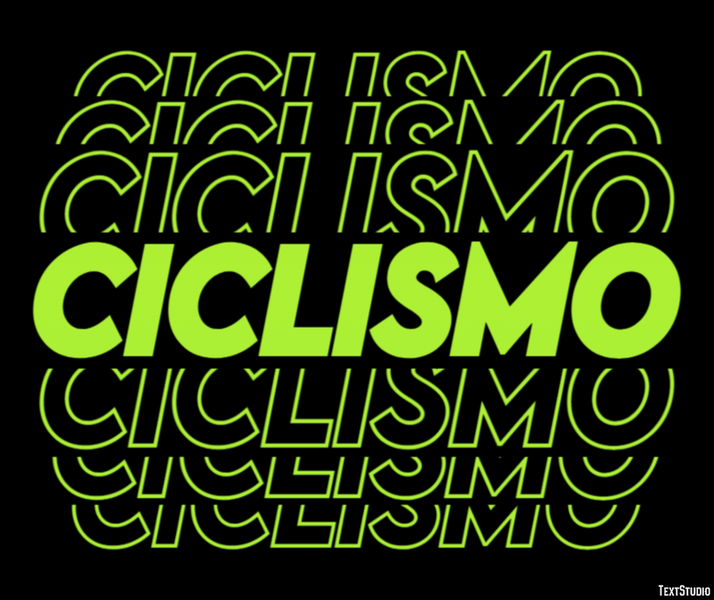 Ciclismo Texteffekt