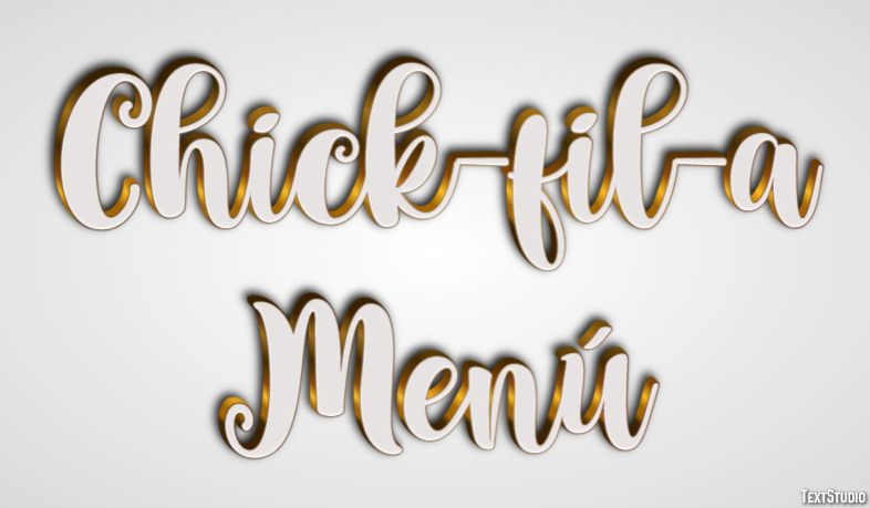 Chick-fil-a Menú Efekt tekstowy