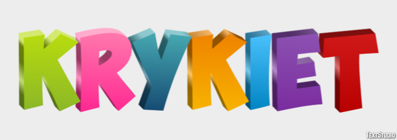 Krykiet Effet de texte
