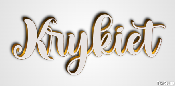 Krykiet Effet de texte
