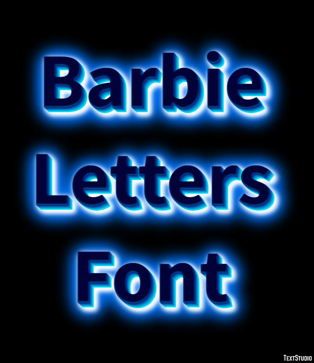 Barbie Letters Font Efekt tekstowy