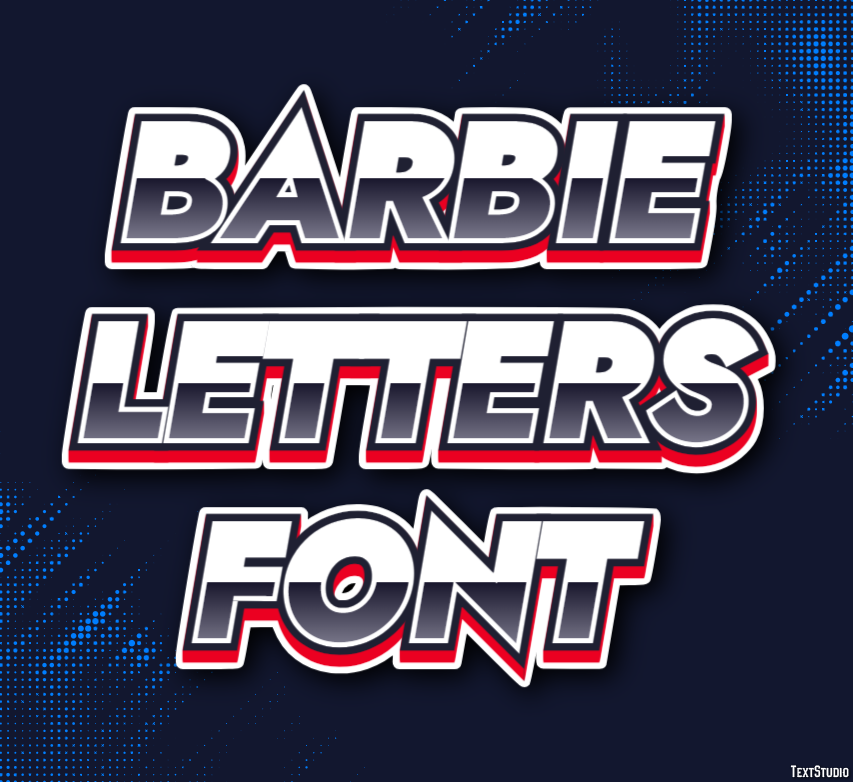 Barbie Letters Font Efekt tekstowy