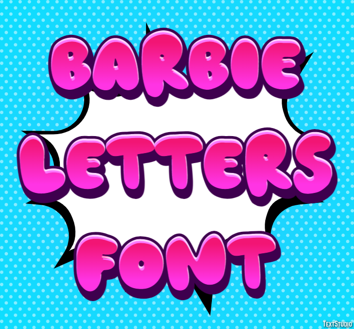 Barbie Letters Font Efekt tekstowy