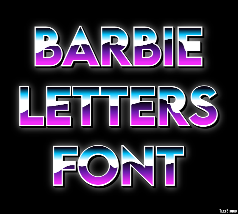 Barbie Letters Font Efekt tekstowy