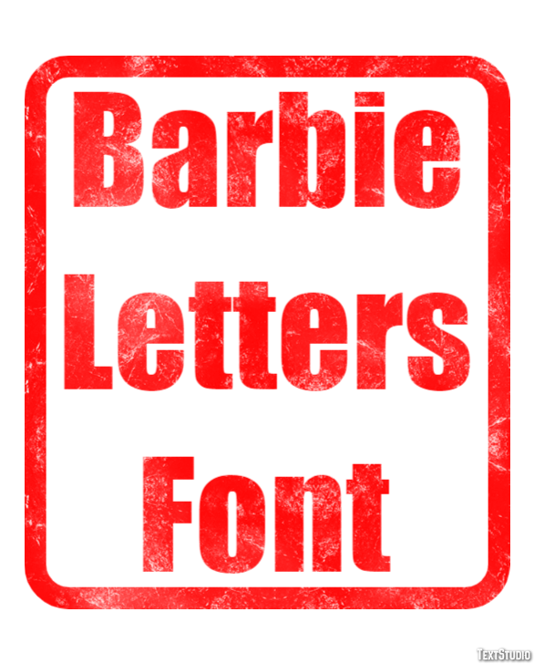 Barbie Letters Font Efekt tekstowy